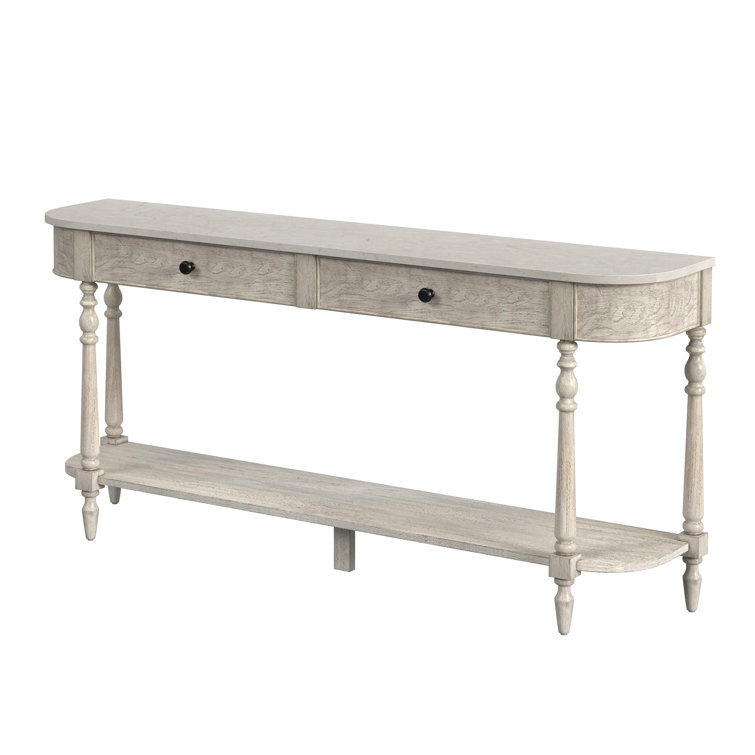 Birch Lane Anja 65'' Genuine Marble Console Table Wayfair Canada